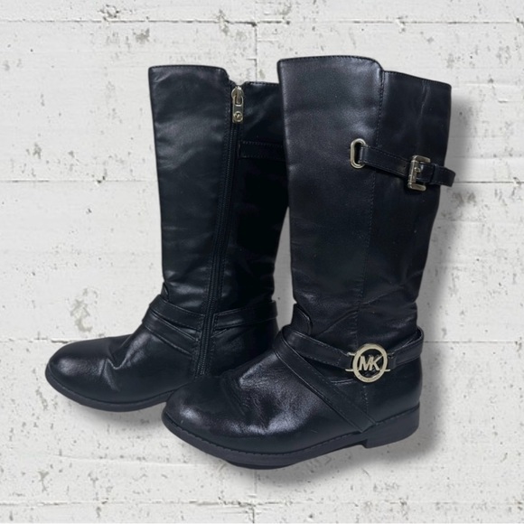 Michael Kors Emma Louise Vegan Leather Riding Boots - Picture 1 of 8